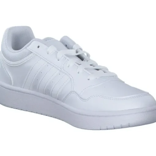 Herren adidas Klassische- & Business Schuhe<Hoops 3.0 K, Schnürschuhe, Herren, ftwr white/ftwr white/ftwr