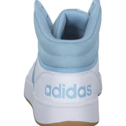 Damen adidas Sneakers<Hoops 3.0 MID W, Sneakers High, Damen, white/clear sky/gum