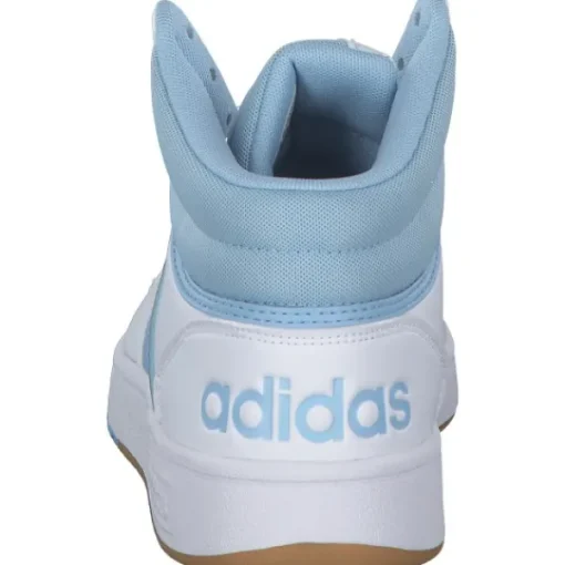 Damen adidas Sneakers<Hoops 3.0 MID W, Sneakers High, Damen, white/clear sky/gum