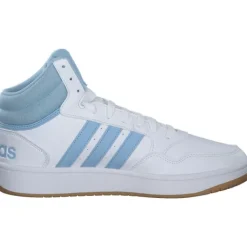 Damen adidas Sneakers<Hoops 3.0 MID W, Sneakers High, Damen, white/clear sky/gum