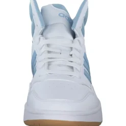 Damen adidas Sneakers<Hoops 3.0 MID W, Sneakers High, Damen, white/clear sky/gum