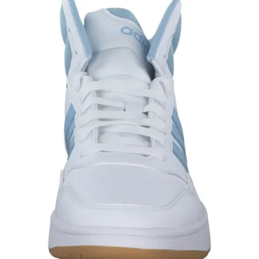 Damen adidas Sneakers<Hoops 3.0 MID W, Sneakers High, Damen, white/clear sky/gum