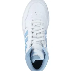 Damen adidas Sneakers<Hoops 3.0 MID W, Sneakers High, Damen, white/clear sky/gum