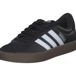 Damen adidas Klassische- & Business Schuhe<ID8796 VL Court 3.0, Schnürschuhe, Damen, black/white/gums