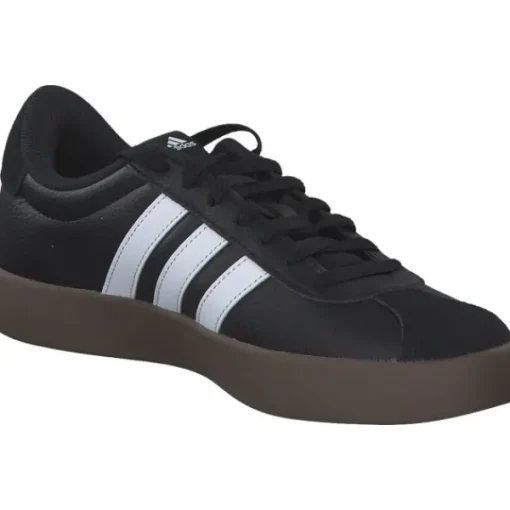 Damen adidas Klassische- & Business Schuhe<ID8796 VL Court 3.0, Schnürschuhe, Damen, black/white/gums