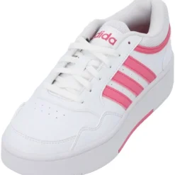Damen adidas Klassische- & Business Schuhe<IG6114 Hoops 3.0, Schnürschuhe, Damen, white/pink fusion