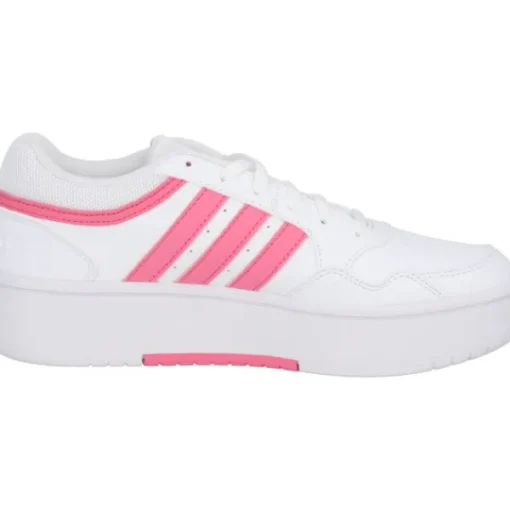 Damen adidas Klassische- & Business Schuhe<IG6114 Hoops 3.0, Schnürschuhe, Damen, white/pink fusion