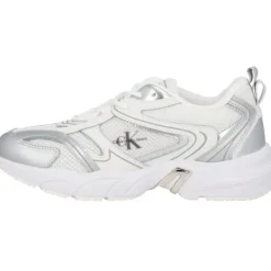 Damen Calvin Klein Klassische- & Business Schuhe<YW0YW01381, Schnürschuhe, Damen, weiß silber metallic