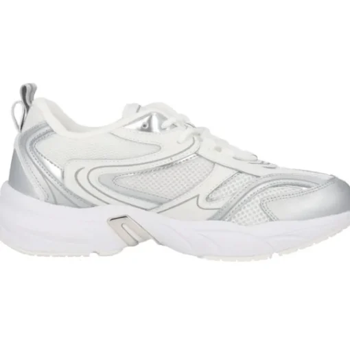 Damen Calvin Klein Klassische- & Business Schuhe<YW0YW01381, Schnürschuhe, Damen, weiß silber metallic