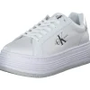 Damen Calvin Klein Klassische- & Business Schuhe<YW0YW015160K9, Schnürschuhe, Damen, bright white / silver