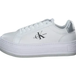 Damen Calvin Klein Klassische- & Business Schuhe<YW0YW015160K9, Schnürschuhe, Damen, bright white / silver