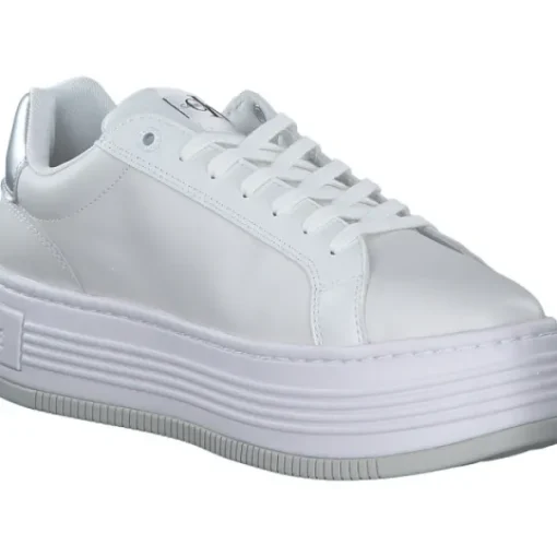 Damen Calvin Klein Klassische- & Business Schuhe<YW0YW015160K9, Schnürschuhe, Damen, bright white / silver
