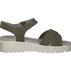Damen Caprice Sandalen<28258, Klassische Sandalen, Damen, Cactus Nubuc