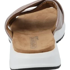 Damen Caprice Pantoletten & Badeschuhe<27206, Plateau-Pantoletten, Damen, Grau (Taupe Metallic)