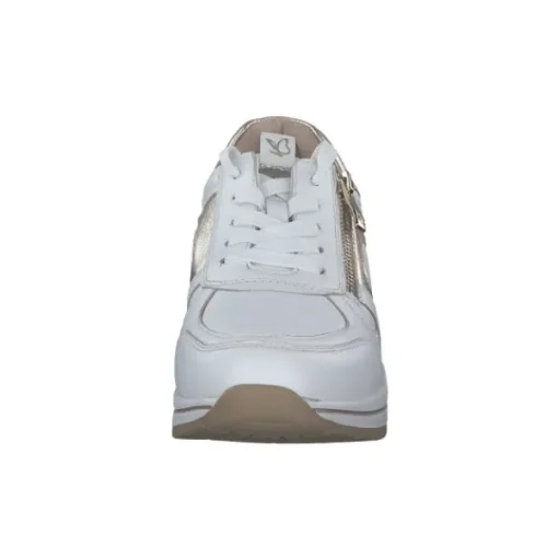 Damen Caprice Klassische- & Business Schuhe<23300, Schnürschuhe, Damen, WHITE/LIGHT GOLD