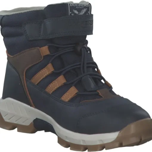 Kinder Dockers Stiefel<53SV701-637606, Winterstiefel, Kinder, blau/multi