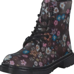 Damen Dockers Stiefel<45TS201, Schnürstiefel, Damen, bordeaux/multi