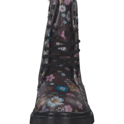 Damen Dockers Stiefel<45TS201, Schnürstiefel, Damen, bordeaux/multi