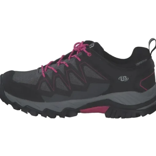 Damen EB-Sport Klassische- & Business Schuhe<211304, Schnürschuhe, Damen, grau/schwarz/pink