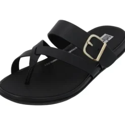 Damen Fit Flop Pantoletten & Badeschuhe<Gracie Buckle HM5, Zehentrenner, Damen, Schwarz