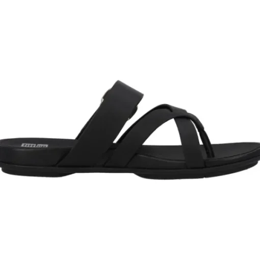 Damen Fit Flop Pantoletten & Badeschuhe<Gracie Buckle HM5, Zehentrenner, Damen, Schwarz