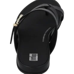 Damen Fit Flop Pantoletten & Badeschuhe<Gracie Buckle HM5, Zehentrenner, Damen, Schwarz