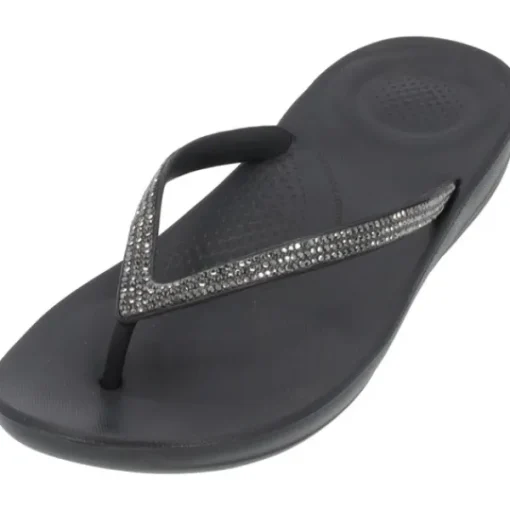 Damen Fit Flop Pantoletten & Badeschuhe<Iqushion Sparkle R08, Badeschuhe, Damen, Schwarz