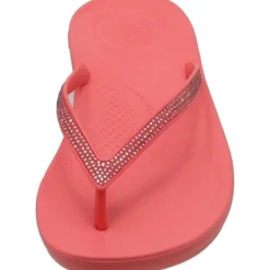 Damen Fit Flop Pantoletten & Badeschuhe<Iqushion Sparkle R08, Badeschuhe, Damen, rosy coral
