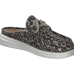 Damen Fusion Pantoletten & Badeschuhe<Ella, Plateau-Pantoletten, Damen, chain leo beige