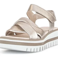 Damen Gabor Sandaletten<44.622, Keilsandaletten, Damen, puder