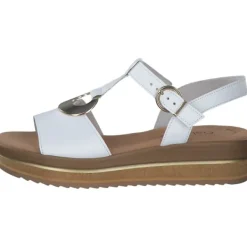 Damen Gabor Sandaletten<44.562, Keilsandaletten, Damen, weiss (gold)