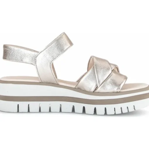 Damen Gabor Sandaletten<44.622, Keilsandaletten, Damen, puder