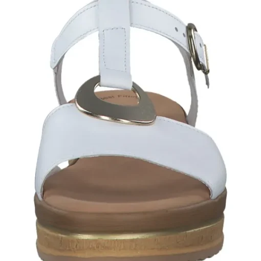 Damen Gabor Sandaletten<44.562, Keilsandaletten, Damen, weiss (gold)