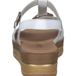 Damen Gabor Sandaletten<44.562, Keilsandaletten, Damen, weiss (gold)