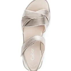 Damen Gabor Sandaletten<44.622, Keilsandaletten, Damen, puder