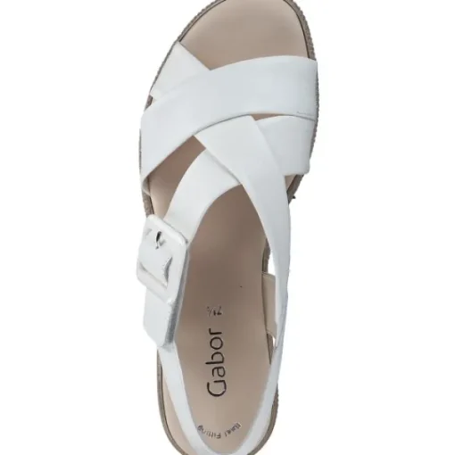 Damen Gabor fashion Sandaletten<Gabor 64.572, Keilsandaletten, Damen, LATTE