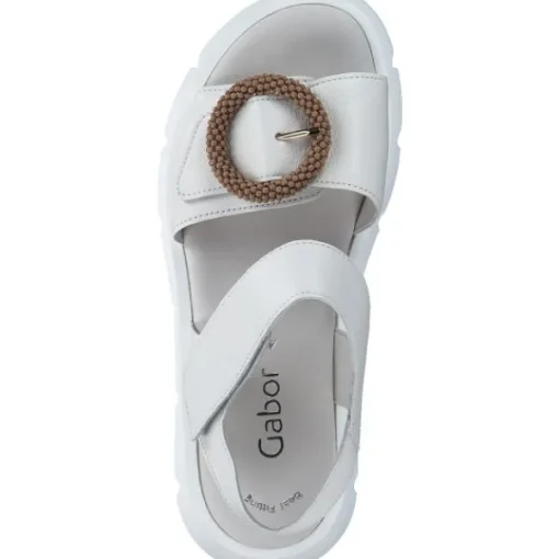 Damen Gabor fashion Sandaletten<Gabor 64.754, Keilsandaletten, Damen, latte(buckle:natur