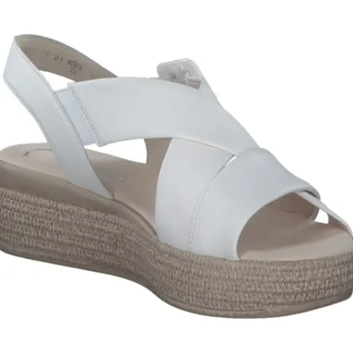 Damen Gabor fashion Sandaletten<Gabor 64.572, Keilsandaletten, Damen, LATTE