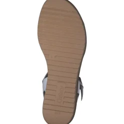 Damen Gabor Sandaletten<44.562, Keilsandaletten, Damen, weiss (gold)