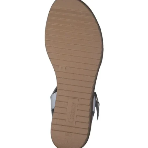 Damen Gabor Sandaletten<44.562, Keilsandaletten, Damen, weiss (gold)
