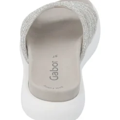 Damen Gabor fashion Pantoletten & Badeschuhe<Gabor 43.752, Plateau-Pantoletten, Damen, kristall