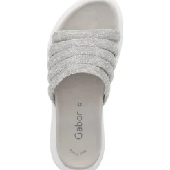 Damen Gabor fashion Pantoletten & Badeschuhe<Gabor 43.752, Plateau-Pantoletten, Damen, kristall