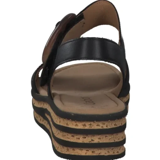 Damen Gabor Sandaletten<84.550, Plateau-Sandaletten, Damen, Schwarz