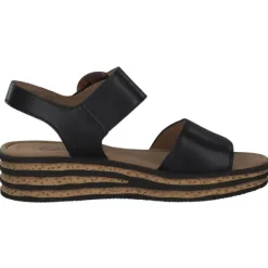 Damen Gabor Sandaletten<84.550, Plateau-Sandaletten, Damen, Schwarz