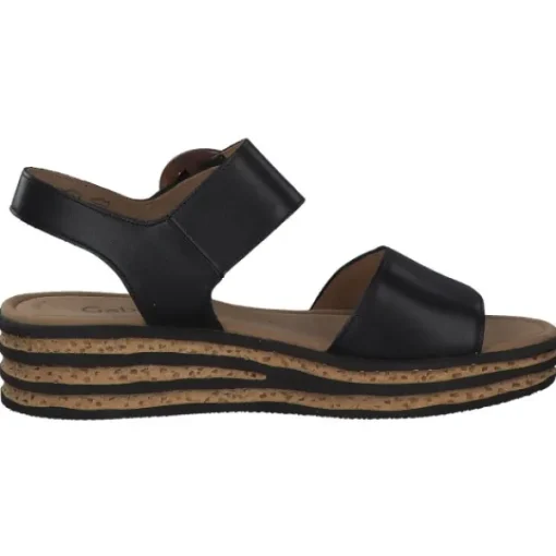 Damen Gabor Sandaletten<84.550, Plateau-Sandaletten, Damen, Schwarz