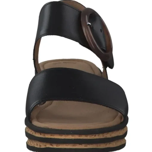 Damen Gabor Sandaletten<84.550, Plateau-Sandaletten, Damen, Schwarz
