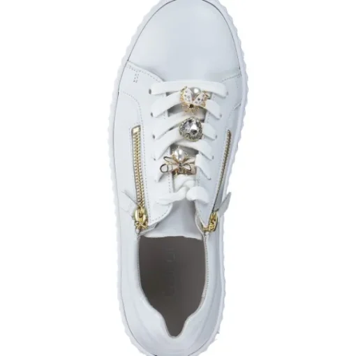 Damen Gabor fashion Klassische- & Business Schuhe<Gabor 53.201.21, Schnürschuhe, Damen, weiss (gold)