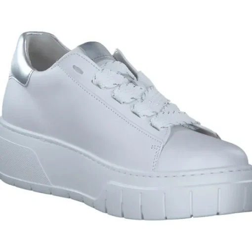Damen Gabor fashion Klassische- & Business Schuhe<Gabor 63.222, Schnürschuhe, Damen, weiss/silber