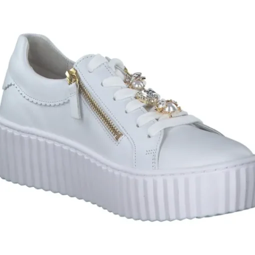 Damen Gabor fashion Klassische- & Business Schuhe<Gabor 53.201.21, Schnürschuhe, Damen, weiss (gold)