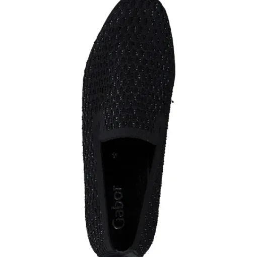 Damen Gabor fashion Slipper<Gabor 65.216, Slipper, Damen, schwarz (Glitter)